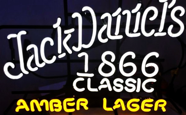 Jack Daniels 1866 Classic Amber Lager Neon Sign